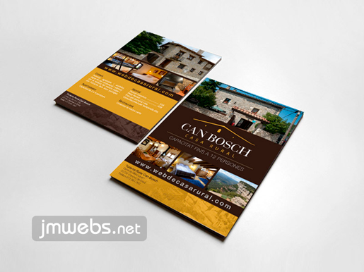 Impresión en Imprenta Online de Flyers para Casas de Turismo Rural