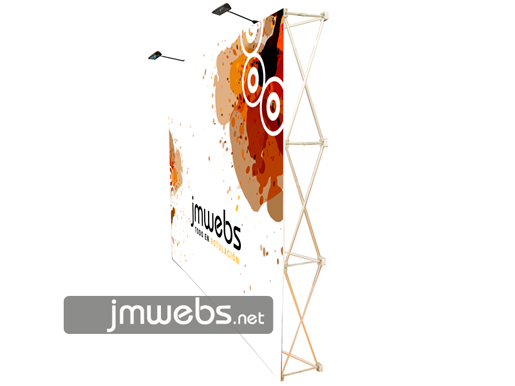 Photocall Pop-Up Stand Display Basic con Velcro | Espcialidades Barcelona | Ferias y eventos