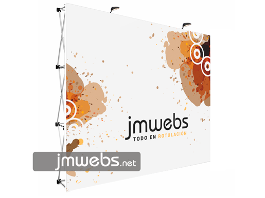 Photocall Pop-Up Stand Display Basic con Velcro | Espcialidades Barcelona | Ferias y eventos
